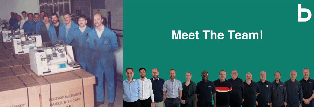 The team in the past and the team now at Boxford