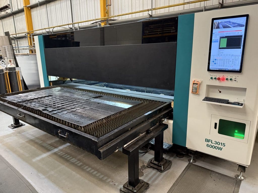 Boxford Laser Cutting BFL3015 6kw Fibre Laser in a Workshop